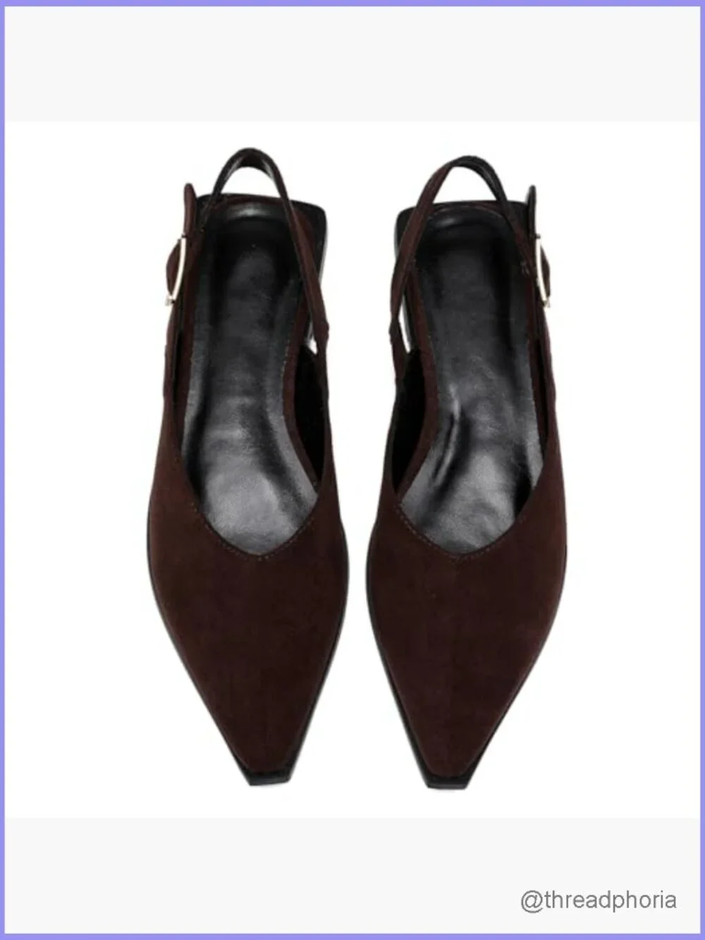 Slingback Flats Pointed Toe Low Heel Buckle Strap Mules Casual Office Dressy